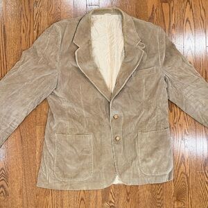 Men's Vintage 1970’s Tan Corduroy Blazer
